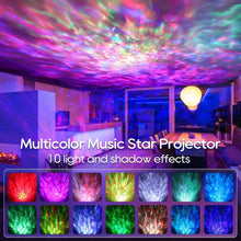 Load image into Gallery viewer, New LED Starry Galaxy Projector Night Light Child Gift USB Bluetooth Music Player Star NightLight Colorful Projector Night Lamp