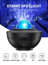 Load image into Gallery viewer, New LED Starry Galaxy Projector Night Light Child Gift USB Bluetooth Music Player Star NightLight Colorful Projector Night Lamp