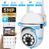 5MP Wireless PTZ WIFI Camera HD Lens Screen IP Camera Outdoor Auto Tracking Home Security Video Surveillance IP66 Waterproof Cam