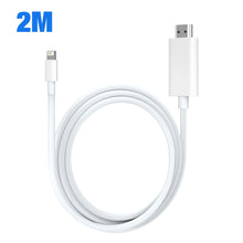 Load image into Gallery viewer, HDTV Cable For iPhone 14 13 12 11 Pro Max 7 8 Plus X XS XR SE iPad mini To HDMI Transmit Video From Mobile To Digital TV Adapter