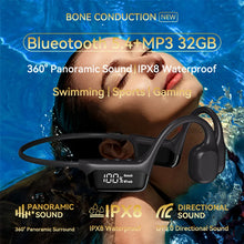 Load image into Gallery viewer, Bone Conduction Headphones Bluetooth 5.4 Wireless Earphone IPX8 Waterproof for Swimming Sports Support MP3 Player With 32G RAM