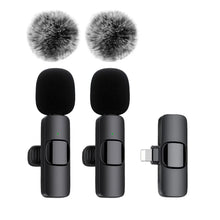 Load image into Gallery viewer, NEW Wireless Lavalier Microphone Audio Video Recording Mini Mic For iPhone Android Laptop Live Gaming Mobile Phone Microphone