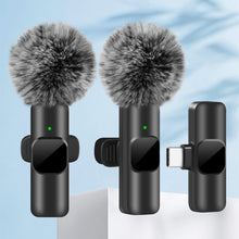 Load image into Gallery viewer, NEW Wireless Lavalier Microphone Audio Video Recording Mini Mic For iPhone Android Laptop Live Gaming Mobile Phone Microphone